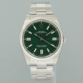 2024 NEW PAPERS ROLEX 124300 Oyster Perpetual 41mm Green Dial Oyster Watch Box