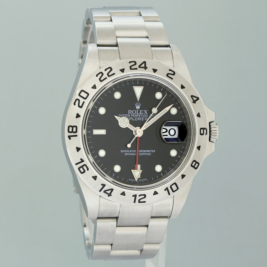 MINT 2011 PAPERS Rolex 16570 Black Steel 3186 Movement Explorer II 40mm Watch Box