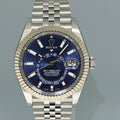 2023 MINT Rolex Sky-Dweller Steel BLUE Jubilee Fluted 42mm 326934 Watch Box