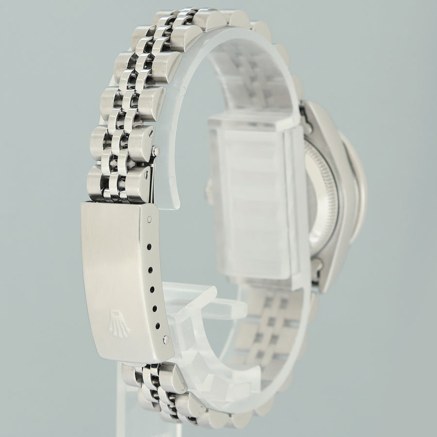 DIAMOND Ladies Rolex 79174 DateJust 26mm Glacier Blue Steel Jubilee Watch
