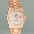 MINT 2007 Rolex President Day Date Rose Gold 118235 Meteorite Diamond 36 Watch Box