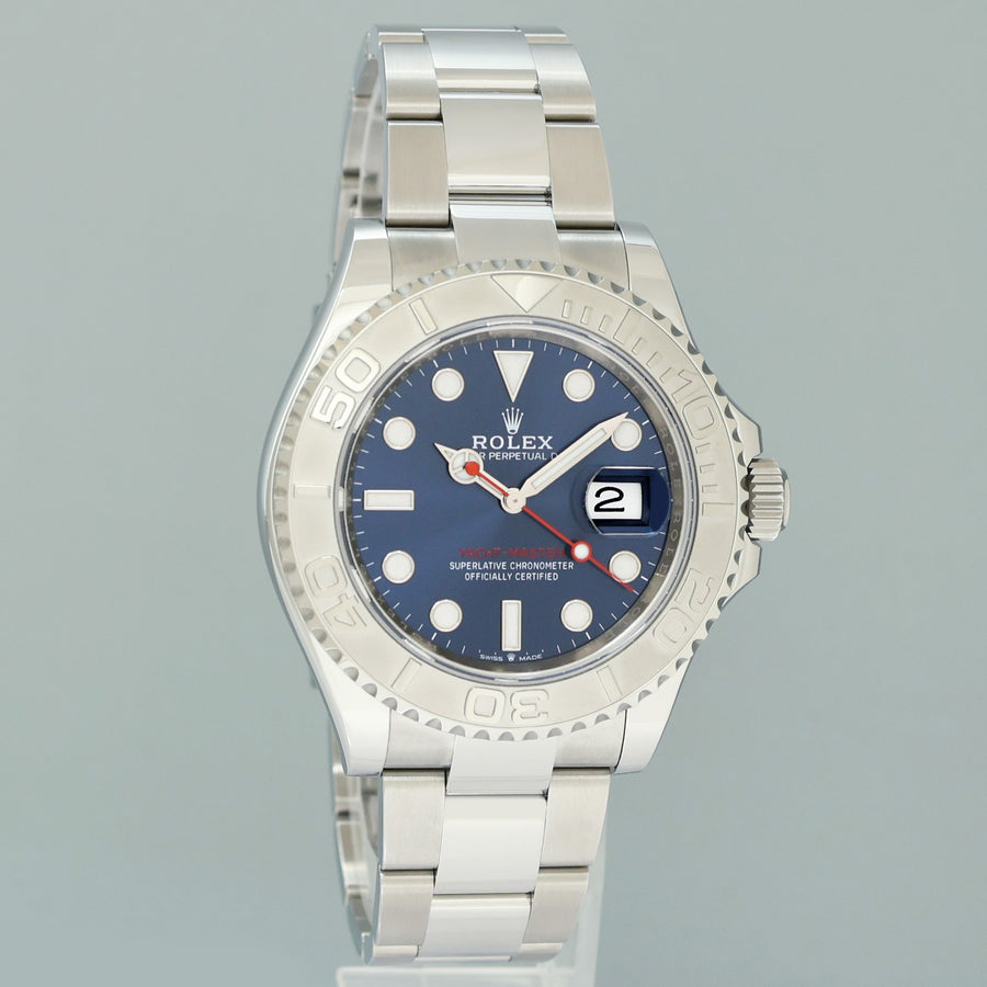 2025 NEW PAPERS Rolex Yacht-Master 126622 Steel 40mm Platinum Blue Dial Watch Box