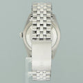 2003 MINT Rolex DateJust 16234 Silver Diamond Anniversary Jubilee Gold Fluted Watch