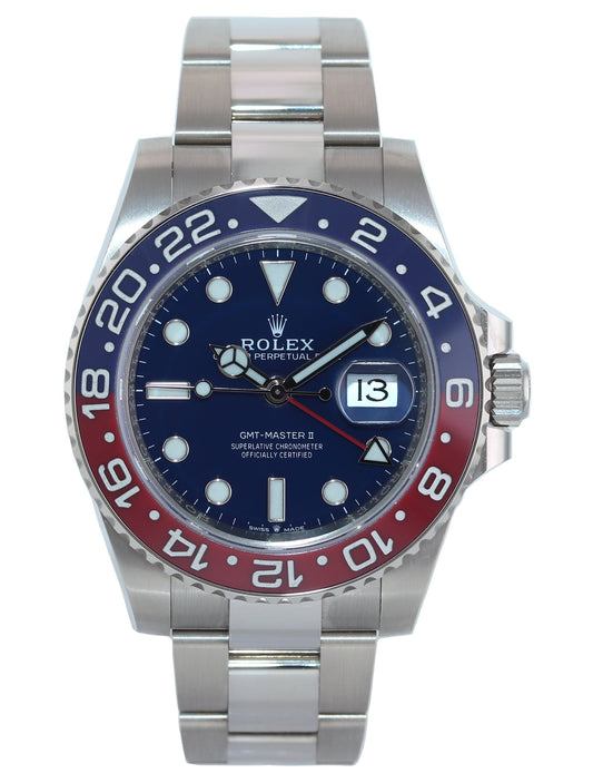 2024 MINT Rolex GMT-Master II 126719 Pepsi Blue Dial White Gold 40mm Watch Box