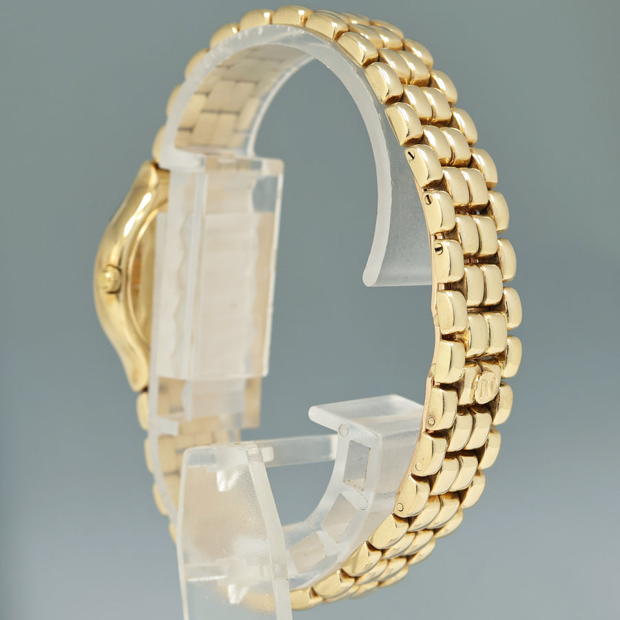 Ladies Movado 14k Yellow Gold 24mm Diamond Mother of Pearl Watch