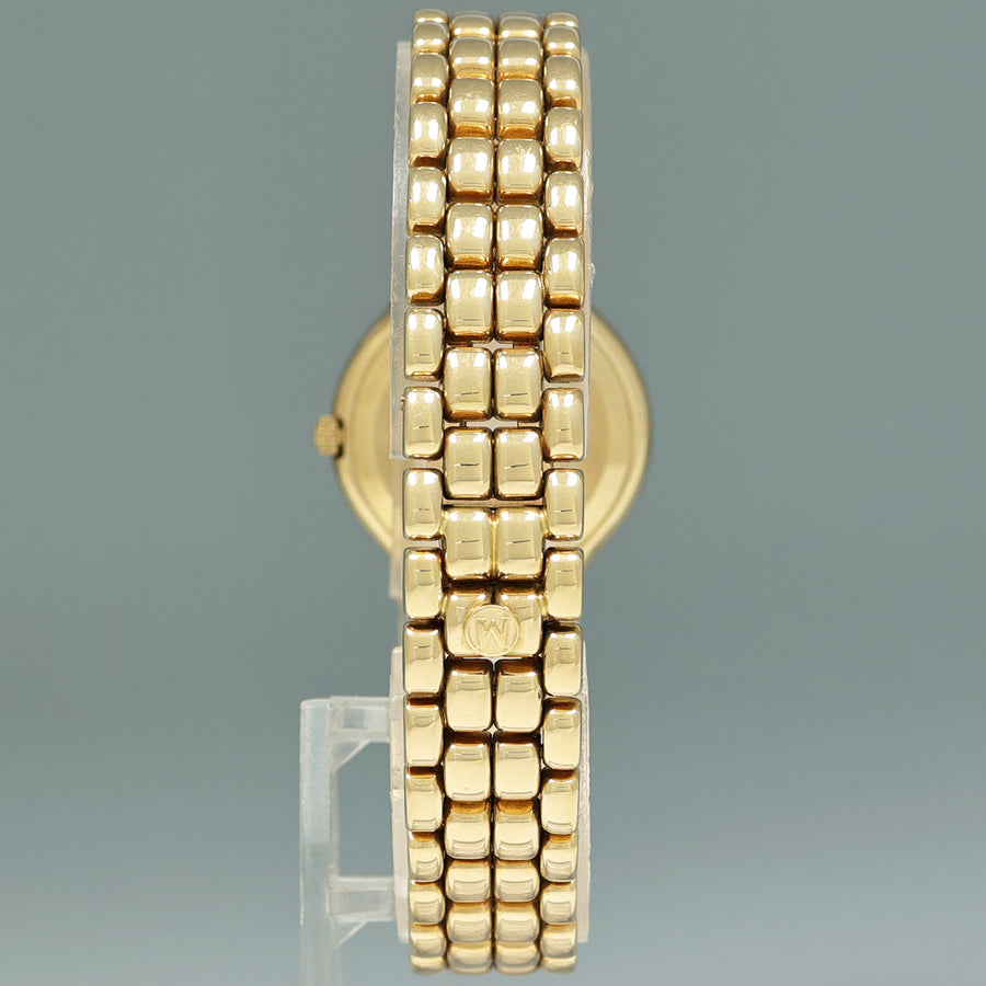 Ladies Movado 14k Yellow Gold 24mm Diamond Mother of Pearl Watch