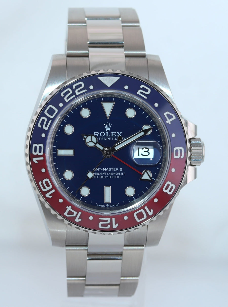 2024 MINT Rolex GMT-Master II 126719 Pepsi Blue Dial White Gold
