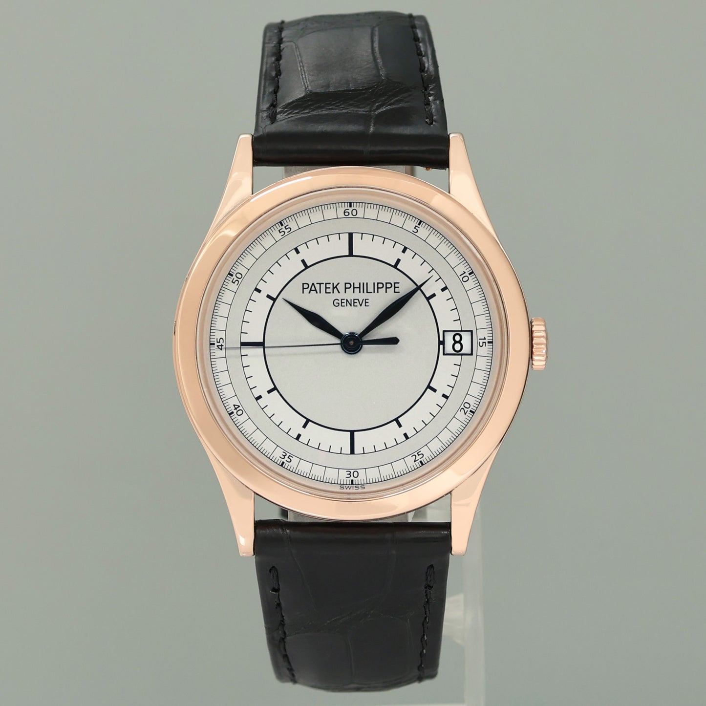 PAPERS MINT Patek Philippe 5296R Rose Gold Calatrava Sector Leather Watch Box