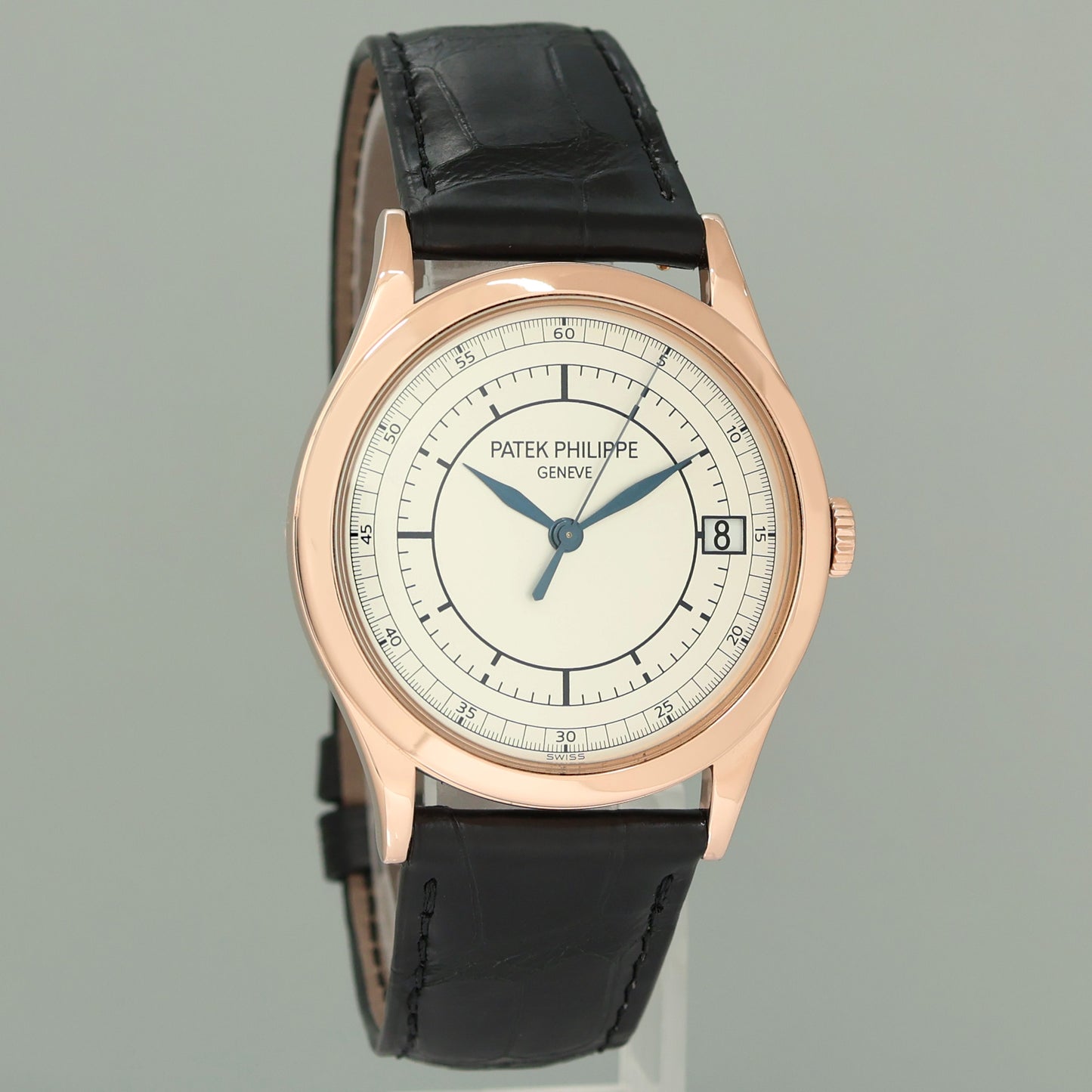 PAPERS MINT Patek Philippe 5296R Rose Gold Calatrava Sector Leather Watch Box