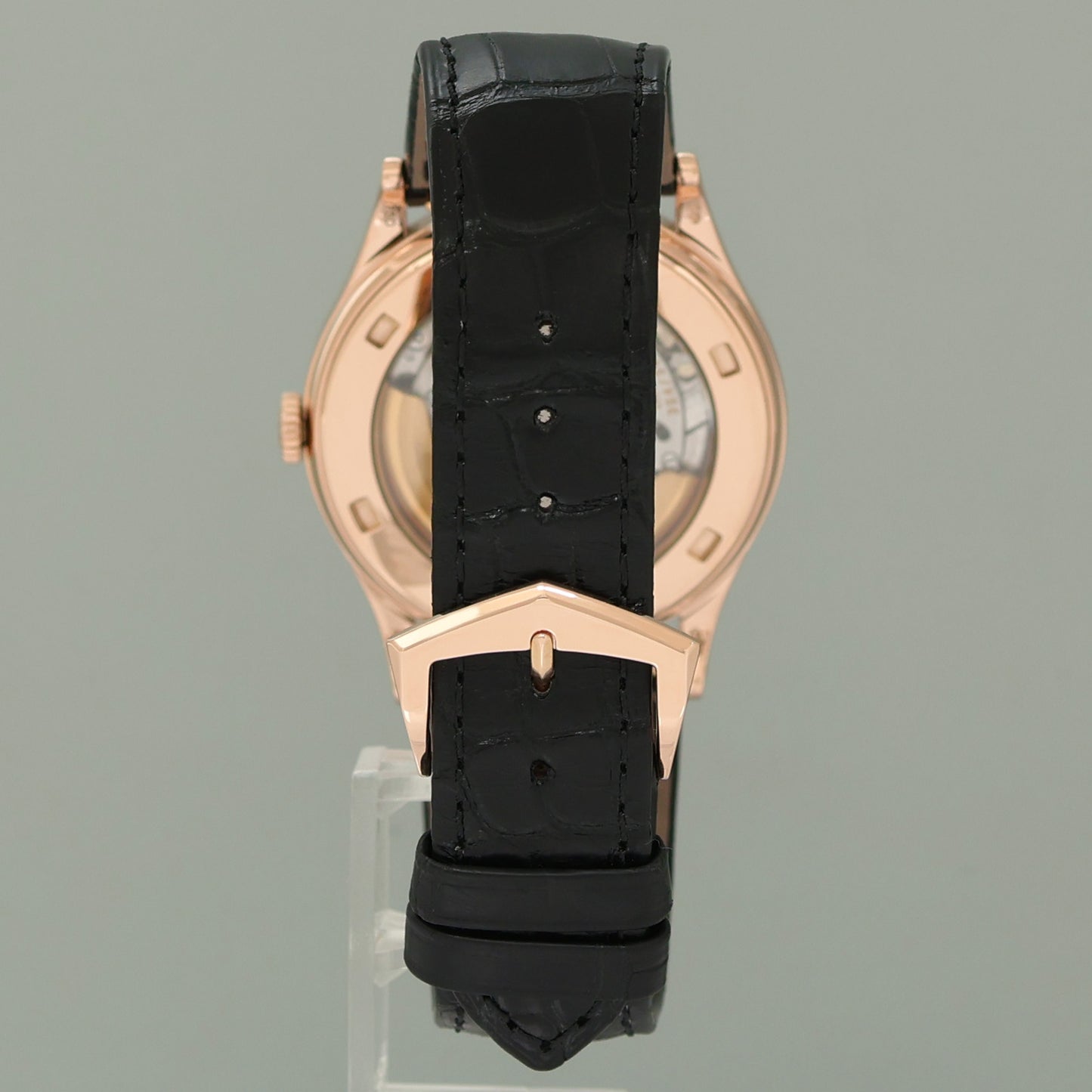 PAPERS MINT Patek Philippe 5296R Rose Gold Calatrava Sector Leather Watch Box