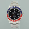 2000 MINT PAPERS Rolex GMT-Master II Pepsi Blue Red Steel 16710BLRO 40mm Watch