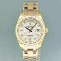 2013 MINT PAPERS Rolex Meteorite Masterpiece Diamond 18948 Tridor Rose Gold Watch