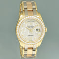 2013 MINT PAPERS Rolex Meteorite Masterpiece Diamond 18948 Tridor Rose Gold Watch