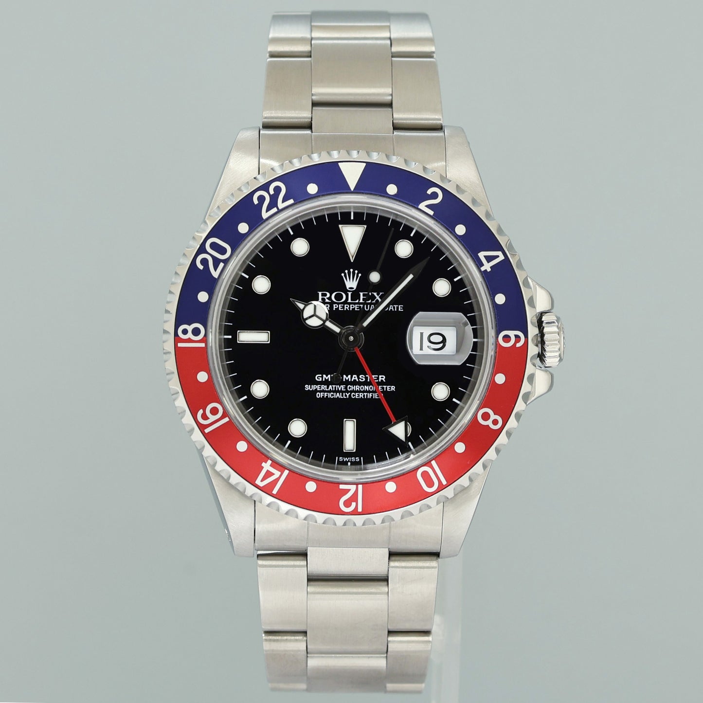 MINT Rolex 16700 GMT-Master Pepsi Blue Red Steel 40mm Watch Box