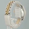 MINT Ladies Rolex 68273 Two Tone Yellow Gold Fluted 31mm Blue Diamond Bezel Watch