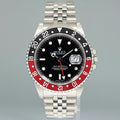 1999 MINT Rolex GMT-Master 2 Coke Red Black Jubilee 40mm Steel 16710 Watch Box