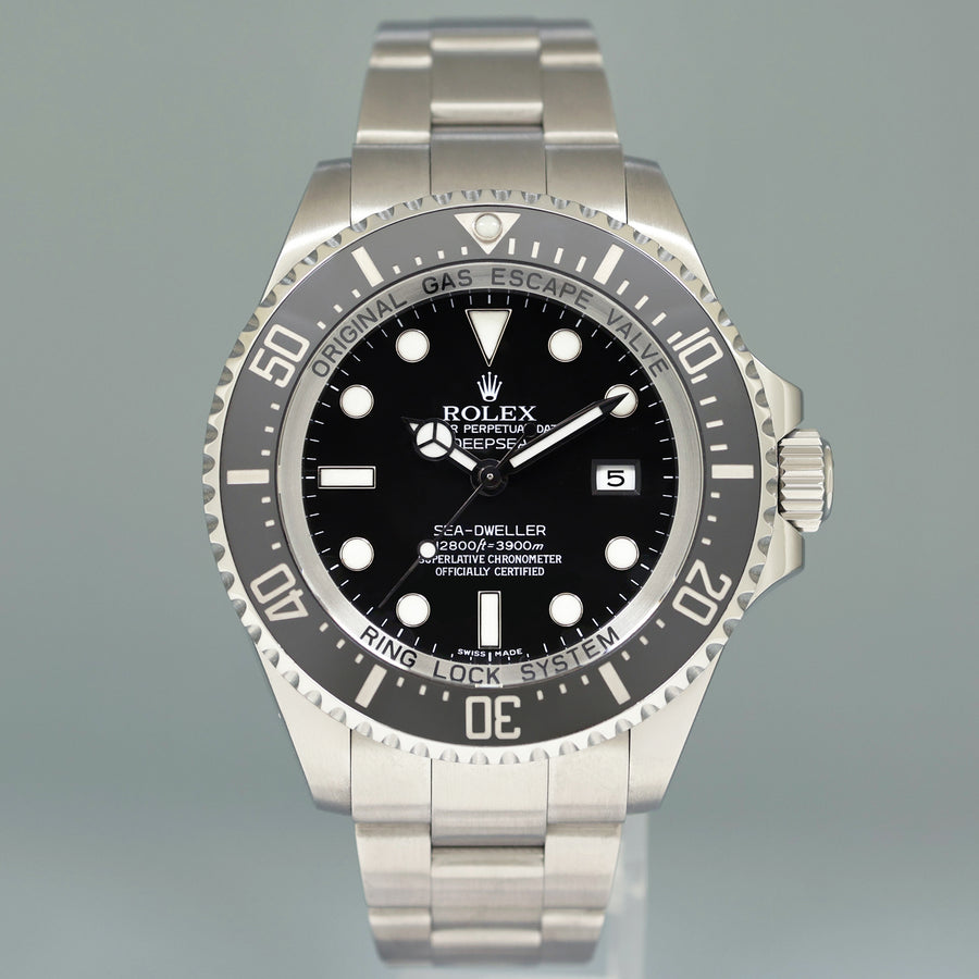 2016 MINT Rolex Sea-Dweller DEEPSEA 116660 Steel 44mm Black Ceramic Watch Box