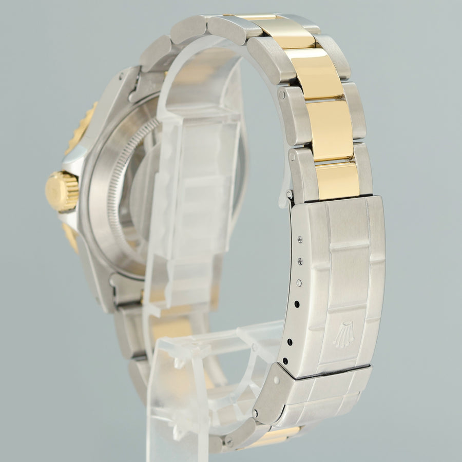 PAPERS MINT Rolex Submariner 16613LB Gold Steel Two Tone Yellow Gold Watch Box