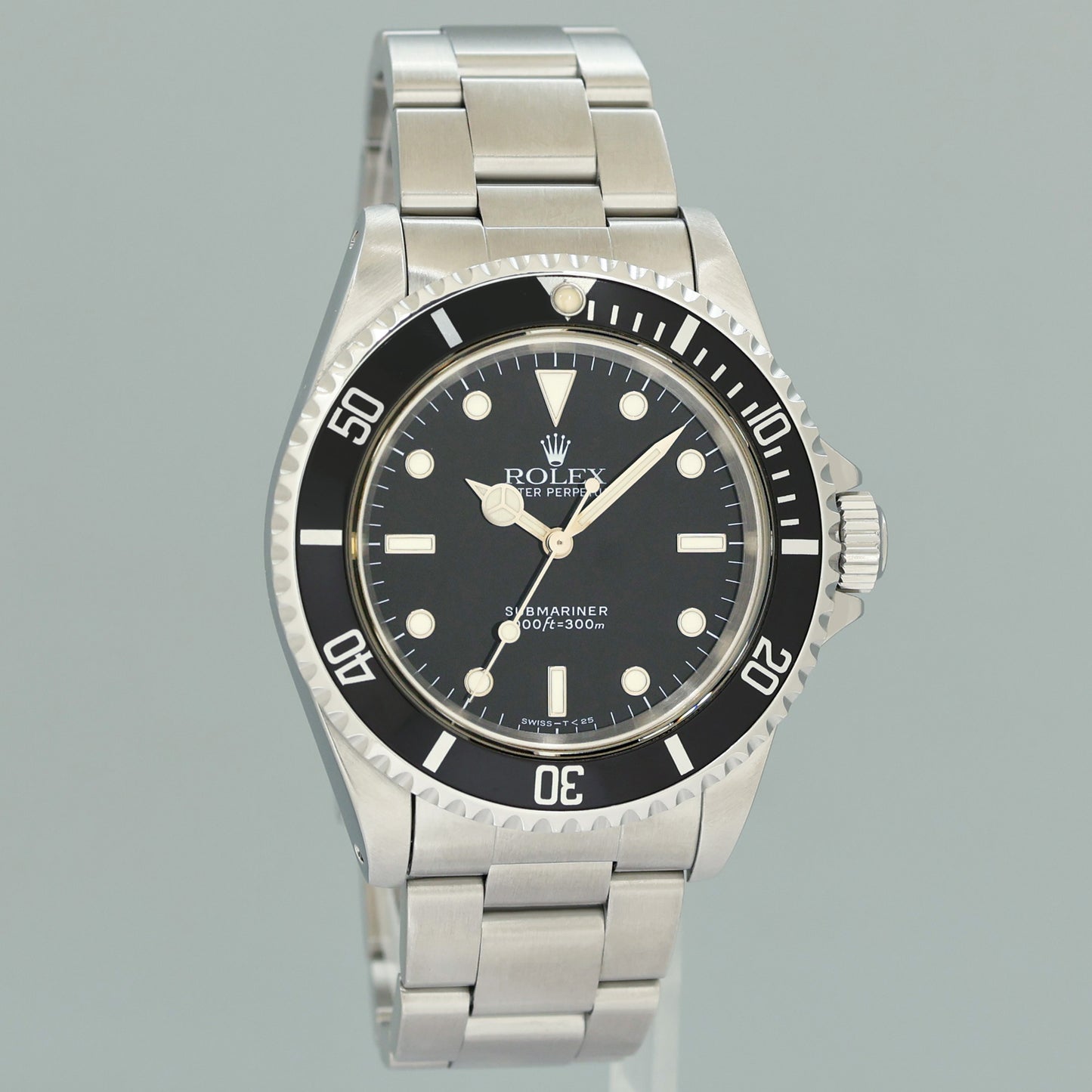 MINT Rolex Submariner No-Date 2 Line Dial 14060 Steel Black 40mm Watch Box