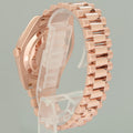 MINT Rolex Day Date II President Rose Gold Black Stick 41mm 218235 Watch Box