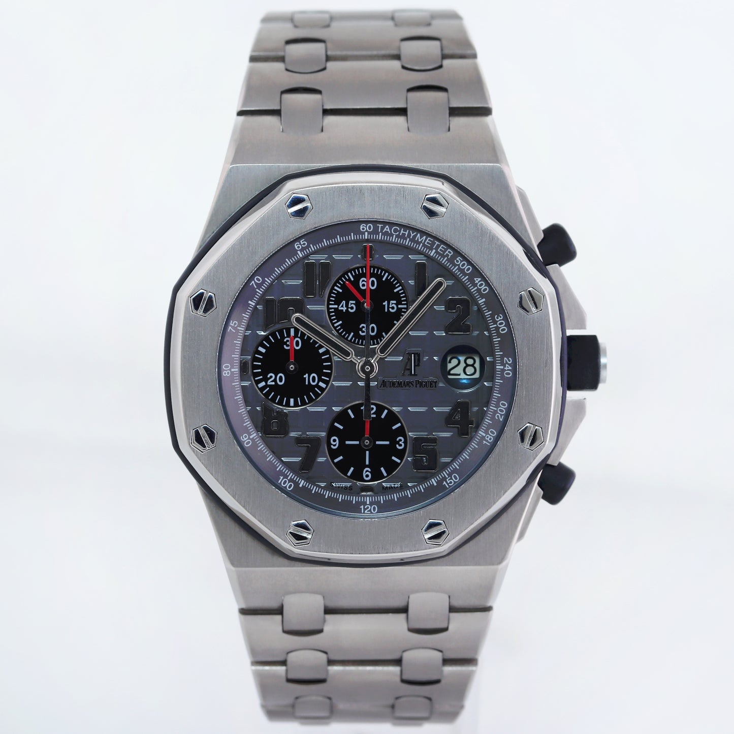 MINT Audemars Piguet 42mm Royal Oak Offshore Chrono Titanium 26170Ti Ghost Watch