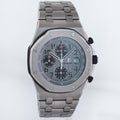 MINT Audemars Piguet 42mm Royal Oak Offshore Chrono Titanium 26170Ti Ghost Watch