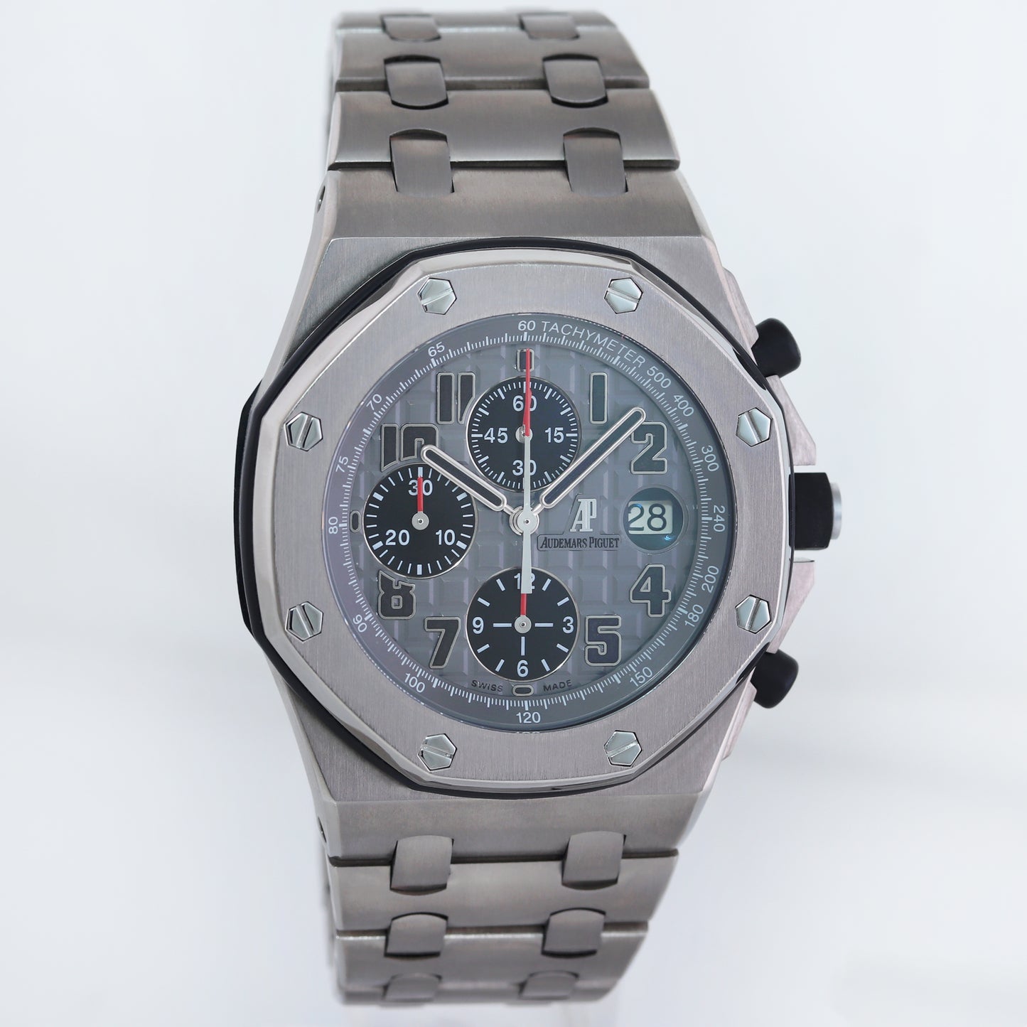 MINT Audemars Piguet 42mm Royal Oak Offshore Chrono Titanium 26170Ti Ghost Watch