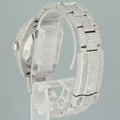 MINT Rolex Oyster 177200 Perpetual 31mm Diamond Pave Iced out Oyster Watch Box