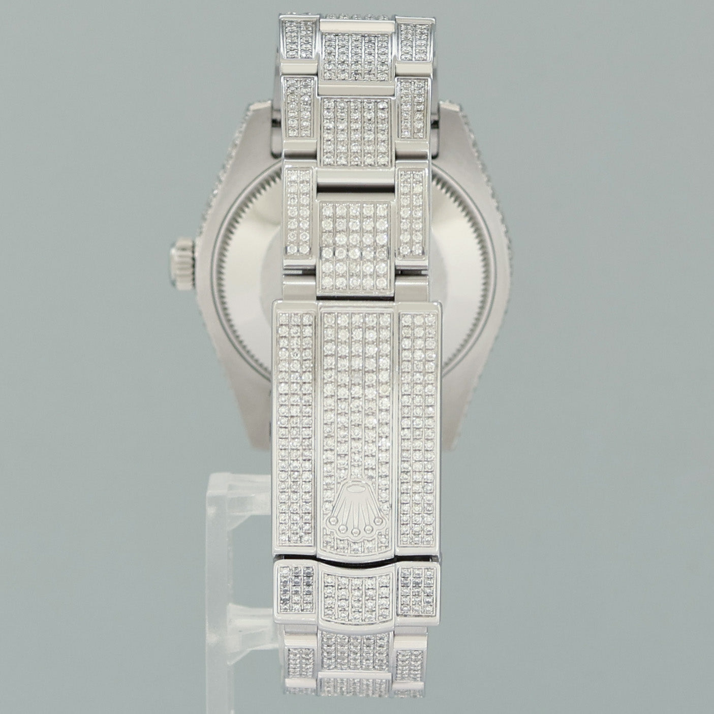 MINT Rolex Oyster 177200 Perpetual 31mm Diamond Pave Iced out Oyster Watch Box