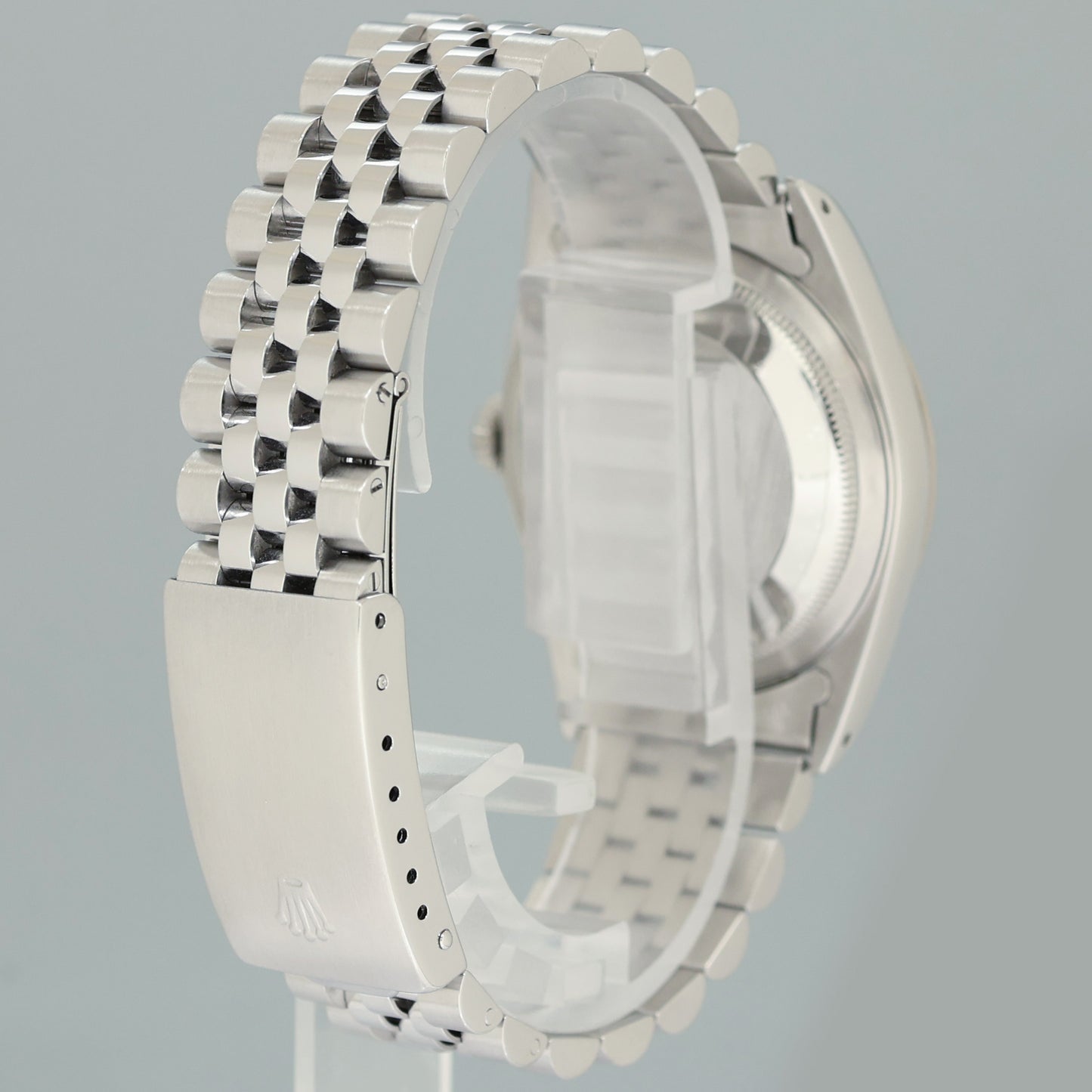 MINT Rolex DateJust 16234 Black Diamond Jubilee White Gold Fluted Watch Box