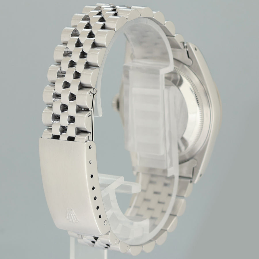 MINT Rolex DateJust 16234 Black Diamond Jubilee White Gold Fluted Watch Box