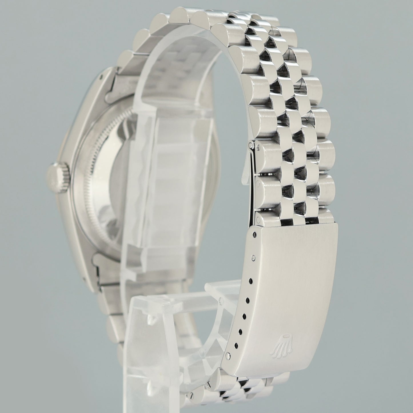 MINT Rolex DateJust 16234 Black Diamond Jubilee White Gold Fluted Watch Box