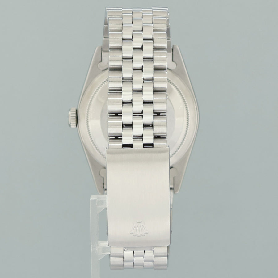 MINT Rolex DateJust 16234 Black Diamond Jubilee White Gold Fluted Watch Box