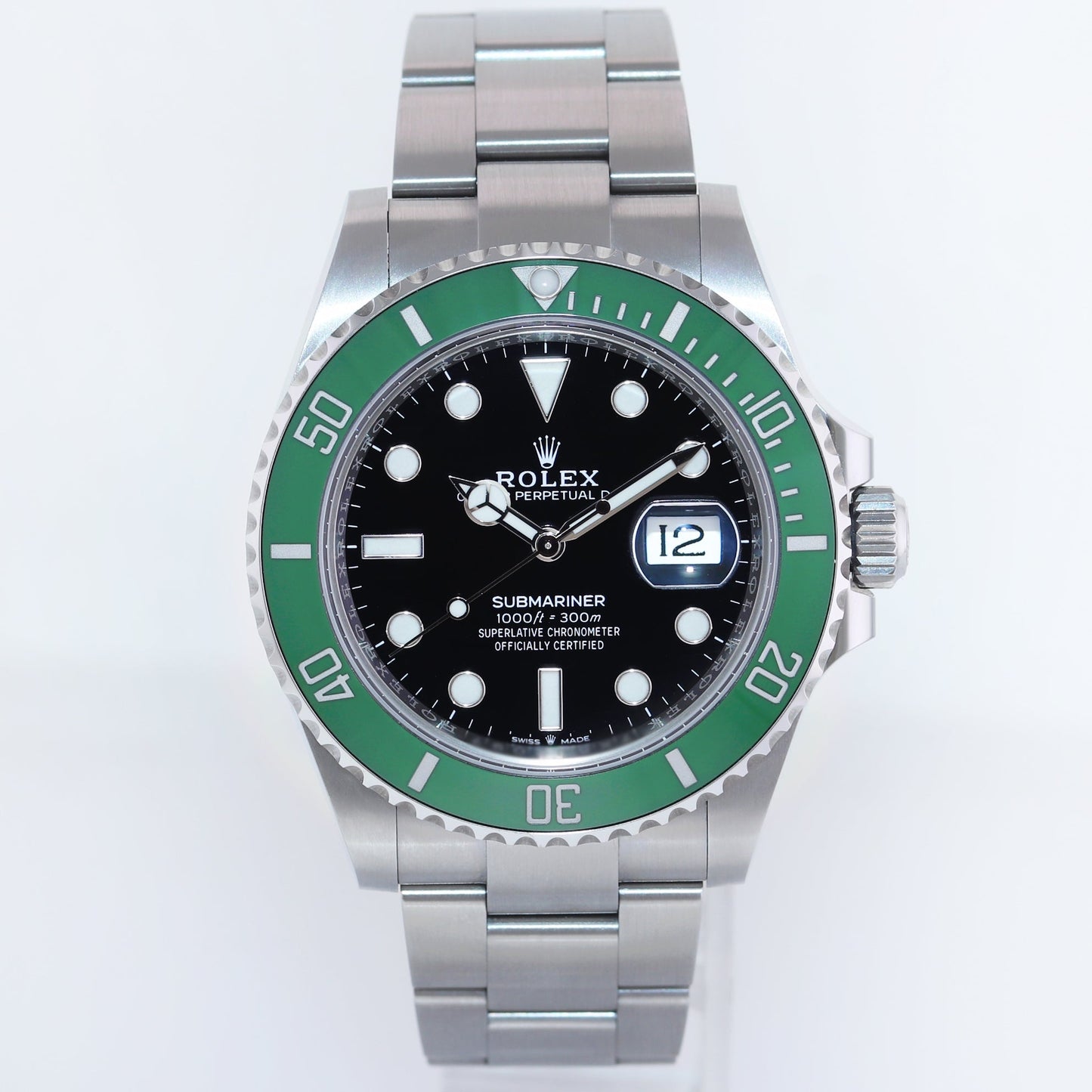 JULY 2024 NEW PAPERS Rolex Submariner 41mm GREEN KERMIT MK2 126610LV Watch