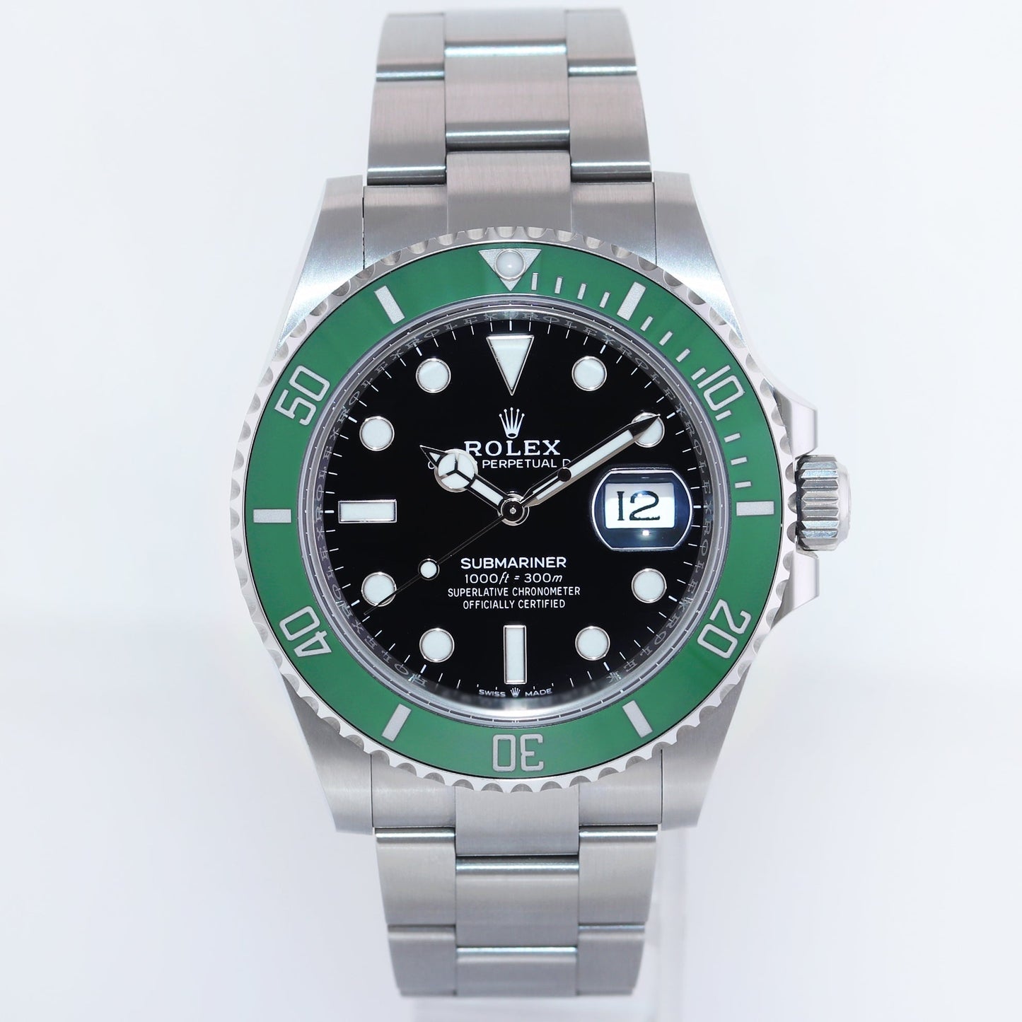 2024 NEW PAPERS Rolex Submariner 41mm GREEN Starbucks MK2 126610LV Watch Box