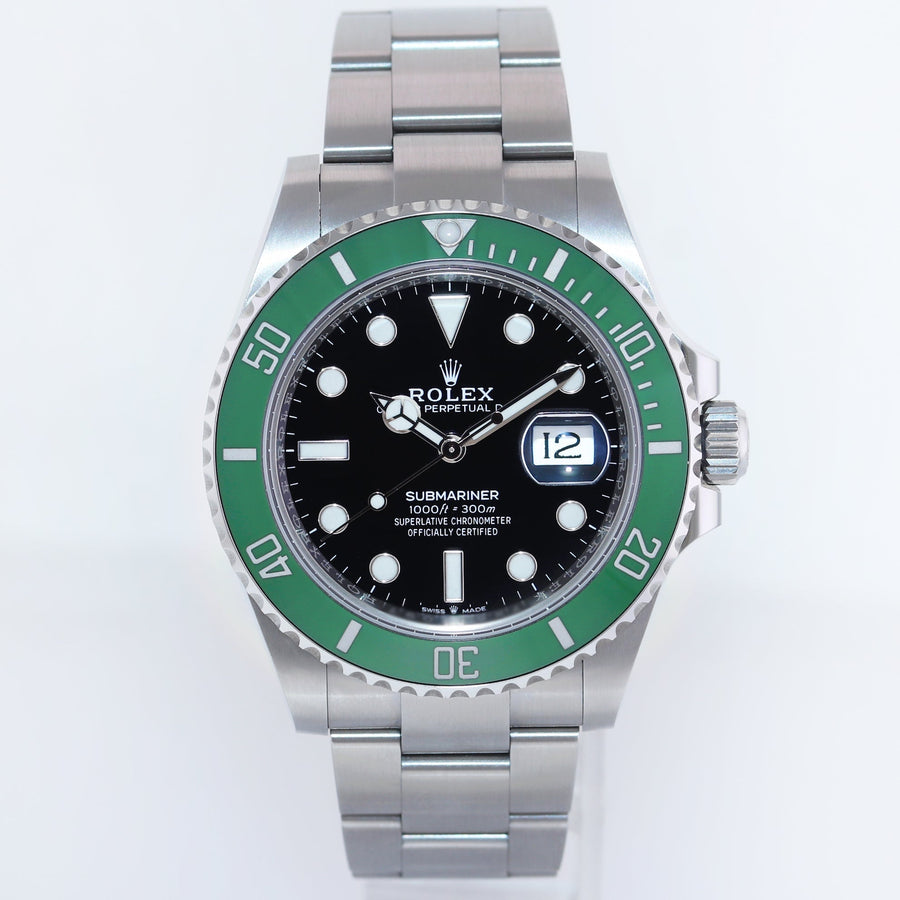 2024 NEW PAPERS Rolex Submariner 41mm GREEN Starbucks MK2 126610LV Watch Box