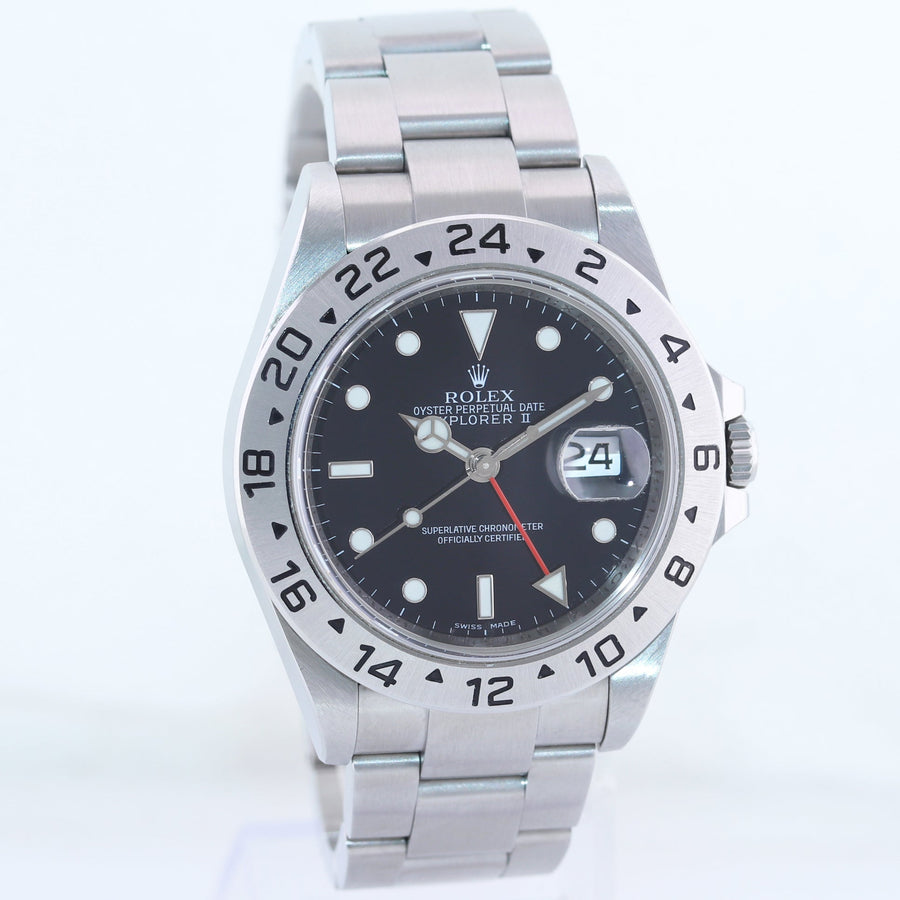 MINT 2010 PAPERS Rolex 16570 Black Steel 3186 Movement Explorer 40mm Watch Box