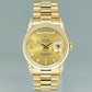 1995 Rolex President 18338 Champagne Diamond Lugs Double Quick Gold Watch Box