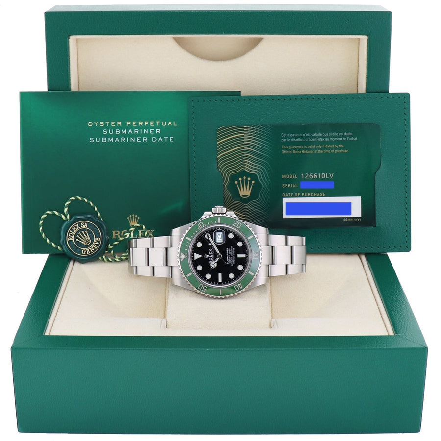 2024 NEW PAPERS Rolex Submariner 41mm GREEN STARBUCKS MK2 126610LV Watch