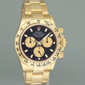 2022 MINT Rolex Daytona 116508 Black Paul Newman Yellow Gold Chrono 40mm Watch