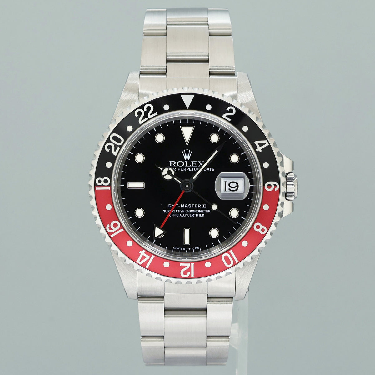 1998 MINT Rolex Coke 16710 GMT-Master II Tritium Red Black Steel 40mm Watch Box