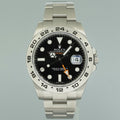 2016 PAPERS MINT Rolex Explorer II 42mm 216570 Black Dial Steel Oyster Watch Box