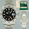 2018 MINT Rolex 216570 Explorer II 42mm Black Dial Steel Oyster Watch Box