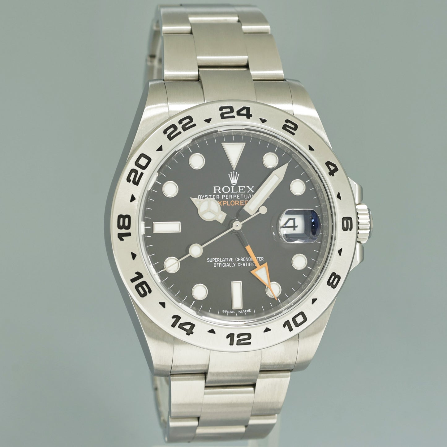 2016 PAPERS MINT Rolex Explorer II 42mm 216570 Black Dial Steel Oyster Watch Box