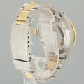 MINT Rolex Submariner 16613LB Two Tone Gold Champage Serti Diamond Watch Box