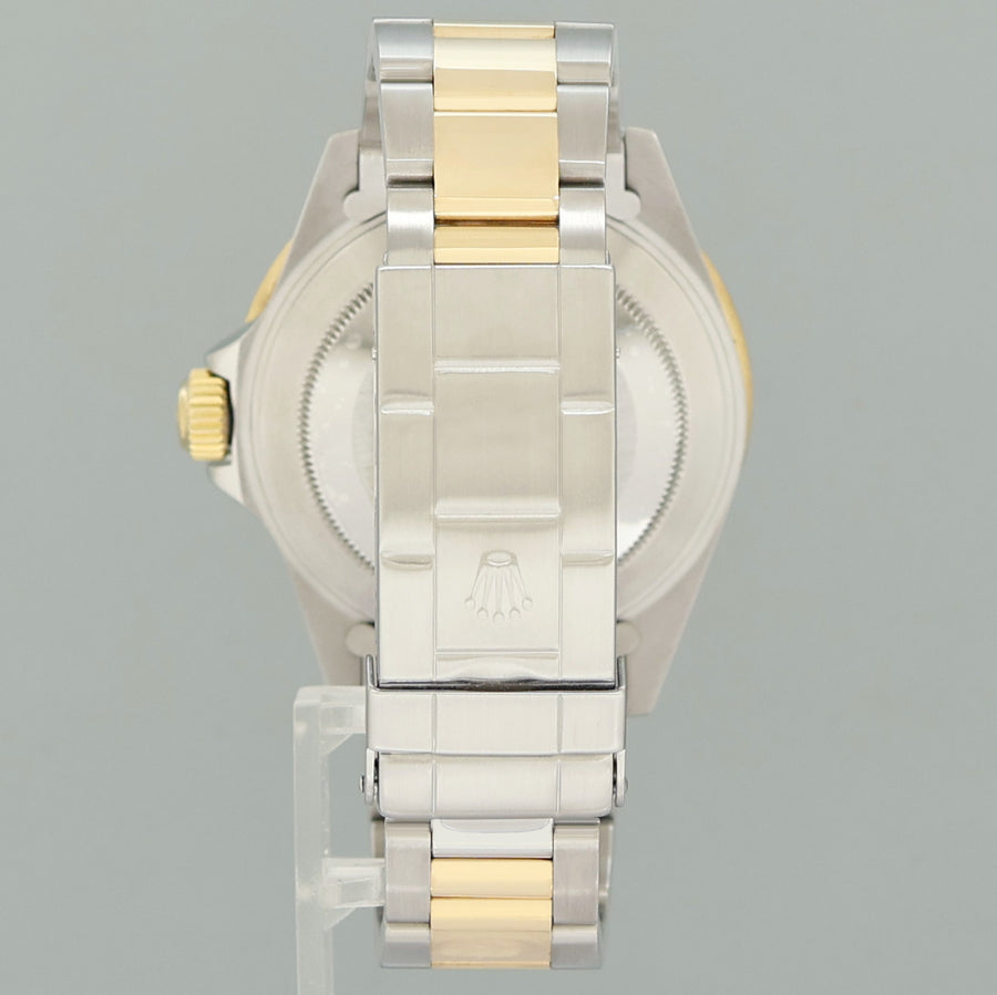 MINT Rolex Submariner 16613LB Two Tone Gold Champage Serti Diamond Watch Box