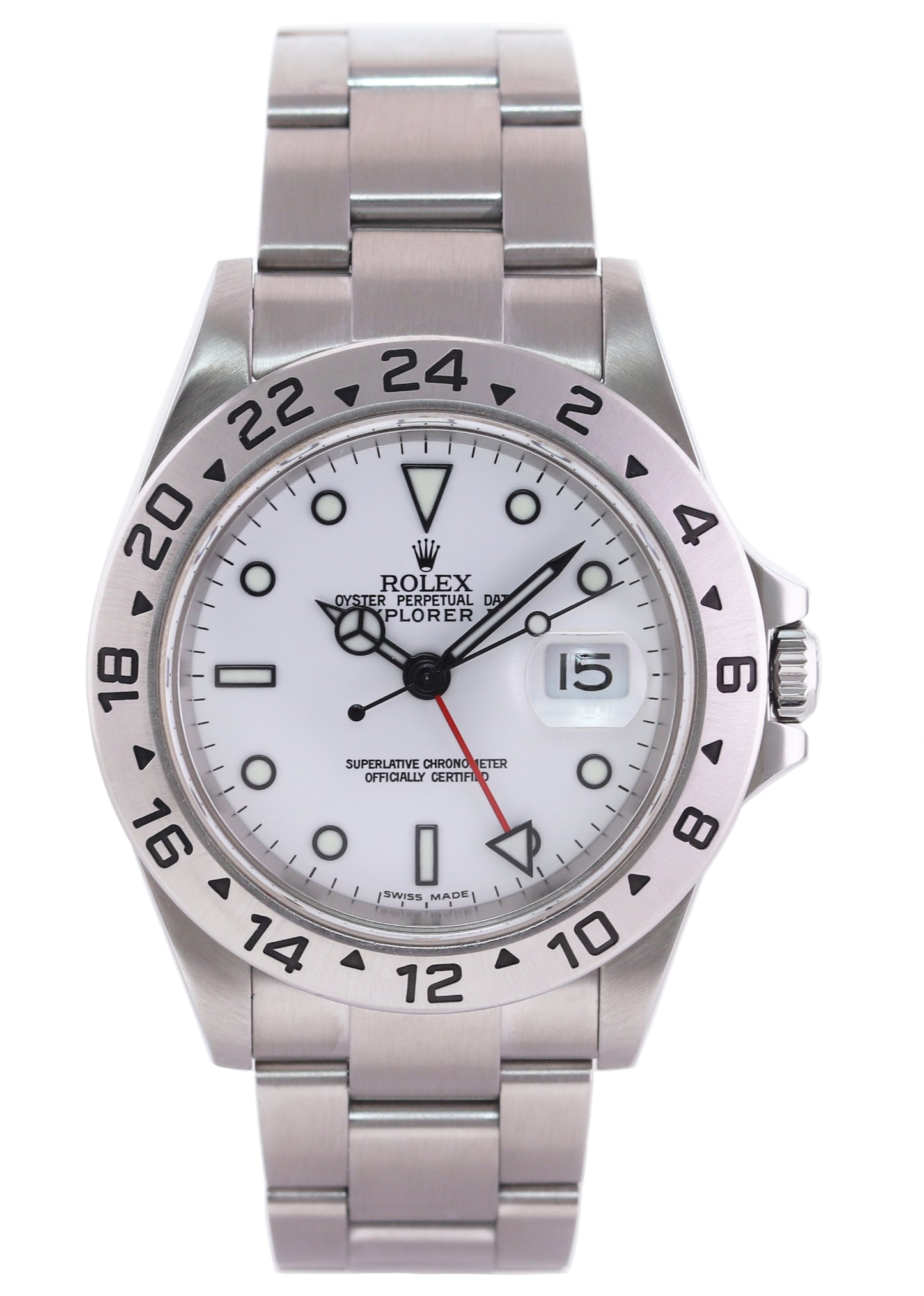 2006 PAPERS MINT Rolex Explorer II White 16570 40mm Polar GMT Watch Box