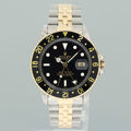 MINT Rolex GMT-Master 16753 Two-Tone Yellow Jubilee Black Dial 40mm Watch Box