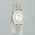 PAPERS Ladies Rolex 79174 DateJust 26mm White Roman Steel Jubilee Watch Box