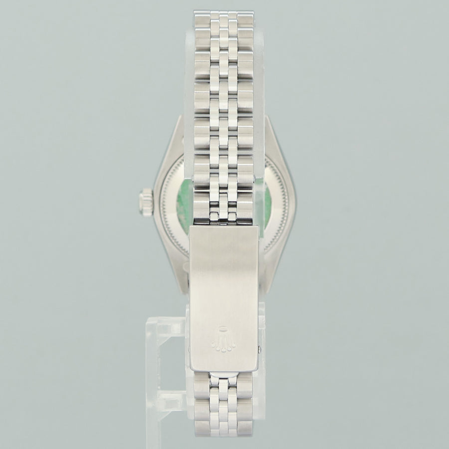 PAPERS Ladies Rolex 79174 DateJust 26mm White Roman Steel Jubilee Watch Box